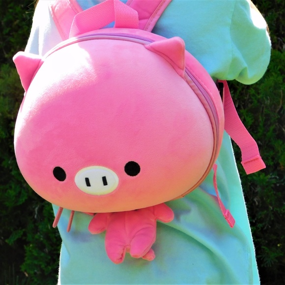 COPY - Back to School! Cute Small Pink Pig Backpa… - Picture 2 of 4